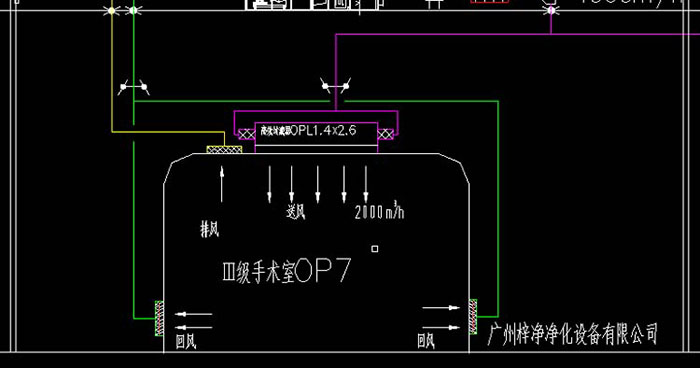 层流送风天花设计图